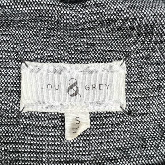 Lou & Grey Houndstooth Jersey Knit Dress Women's Small Long Sleeve Pencil Shift - Picture 4 of 8